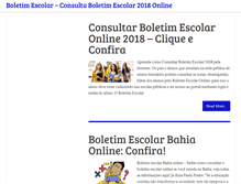 Tablet Screenshot of boletimonline.net